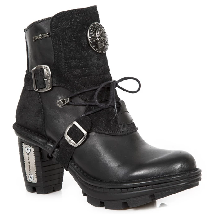 Women's High Boots NEW ROCK - ITALI NEGRO, DRAMA ANTE NEGRO 2 Women's High Boots NEW ROCK - ITALI NEGRO, DRAMA ANTE NEGRO - Image 2