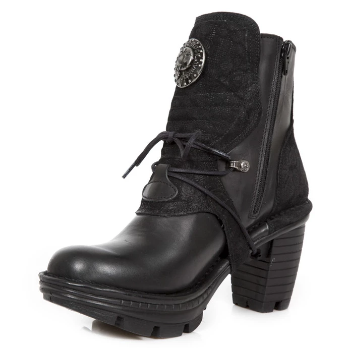 Women's High Boots NEW ROCK - ITALI NEGRO, DRAMA ANTE NEGRO 4 Women's High Boots NEW ROCK - ITALI NEGRO, DRAMA ANTE NEGRO - Image 4