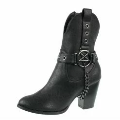 Women's Shoes KILLSTAR - Coven Cowboy - Black