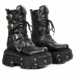 Boots NEW ROCK - CRUST NEGRO