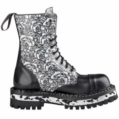 Boots STEADY´S - 10 Eyelet - Black Rose 10 Boots STEADY´S - 10 Eyelet - Black Rose -women Shoes Shop 198417 10