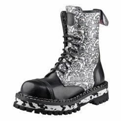 Boots STEADY´S - 10 Eyelet - Black Rose