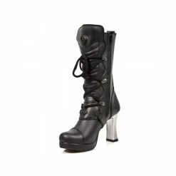 Women's High Boots NEW ROCK - VEGAN NEGRO ** VEGAN **, PLATAFORMA -women Shoes Shop 3523