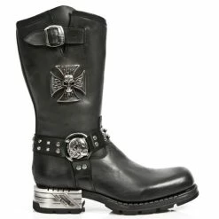 Shoes NEW ROCK - ITALI ANTIQUE MOTOROCK T.ACERO