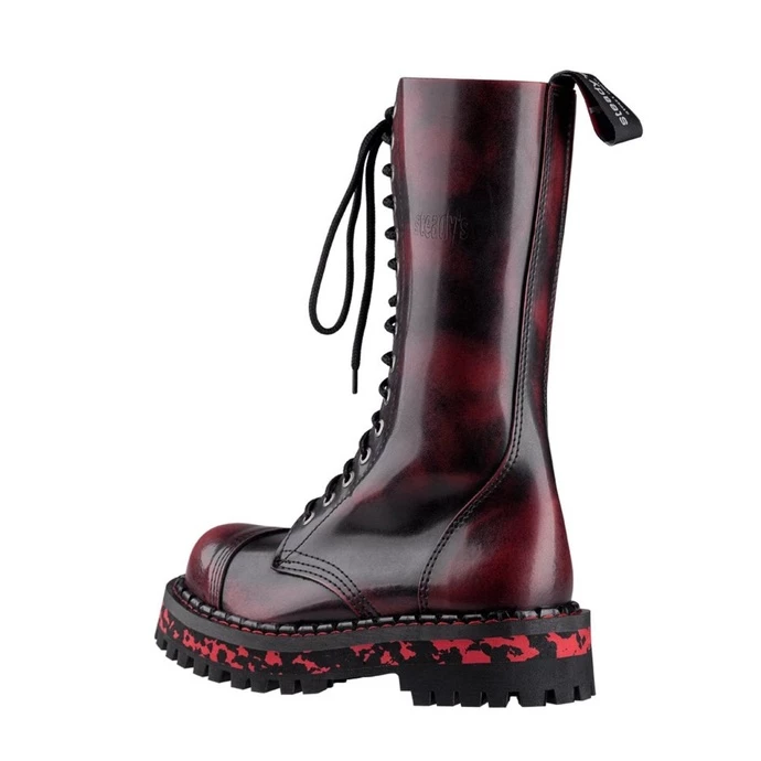 Boots STEADY´S - 15 Eyelet - Red / Black 3 Boots STEADY´S - 15 Eyelet - Red / Black - Image 3