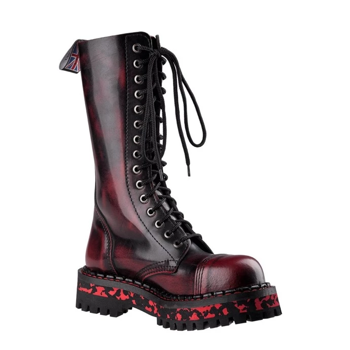 Boots STEADY´S - 15 Eyelet - Red / Black 6 Boots STEADY´S - 15 Eyelet - Red / Black - Image 6