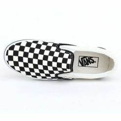 Shoes VANS - Classic Slip He - Black And White Checker - White -women Shoes Shop 57612 4
