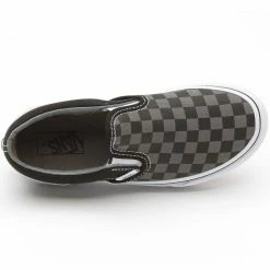 Shoes VANS - Classic Slip-on - Black / Pewter Checkerboard -women Shoes Shop 66938 2
