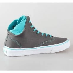 Shoes VANS - U Authentic Hi 2 - Pewter / Scuba Blue -women Shoes Shop 69830 3