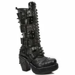 High Boots NEW ROCK - Itali Negro - Nomada - Charol