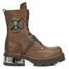 Boots NEW ROCK - VENTURE AVIADOR MARRON M3 ACERO ORIF