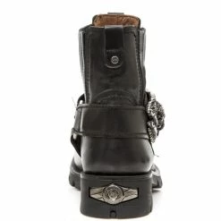 Boots NEW ROCK - ITALI MOTORCYCLE NEGRO -women Shoes Shop 91823 3