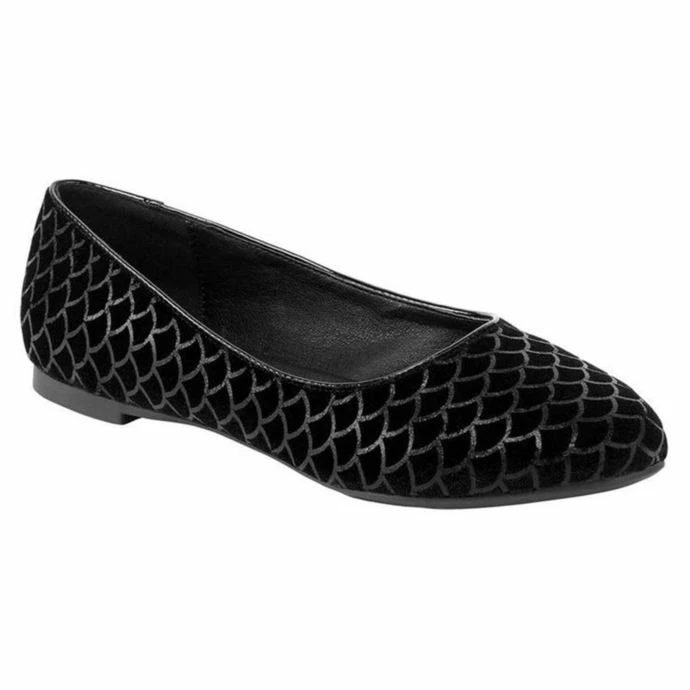 Women's Shoes (ballerinas) KILLSTAR - Cursula - BLACK 1 Women's Shoes (ballerinas) KILLSTAR - Cursula - BLACK