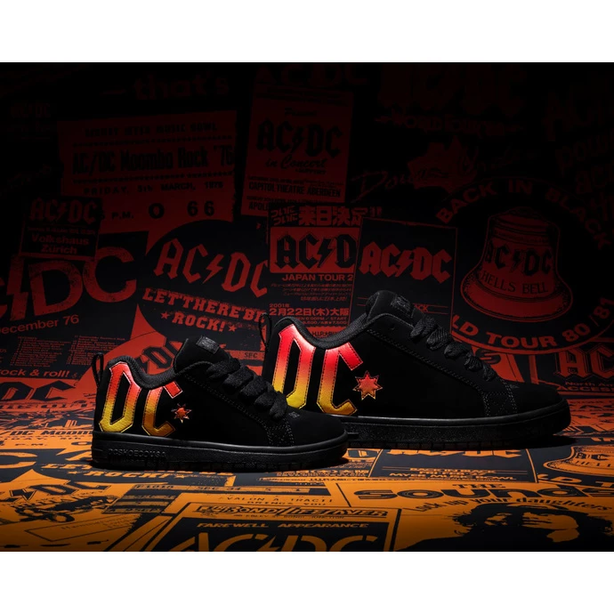Shoes DC - AC / DC - HIGHWAY TO HELL - BLACK / BLACK / ORANGE 2 Shoes DC - AC / DC - HIGHWAY TO HELL - BLACK / BLACK / ORANGE - Image 2