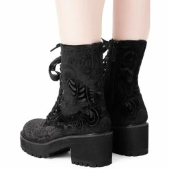 Women's Boots KILLSTAR - Heather Combat -women Shoes Shop HEATHER COMBAT BOOTS C