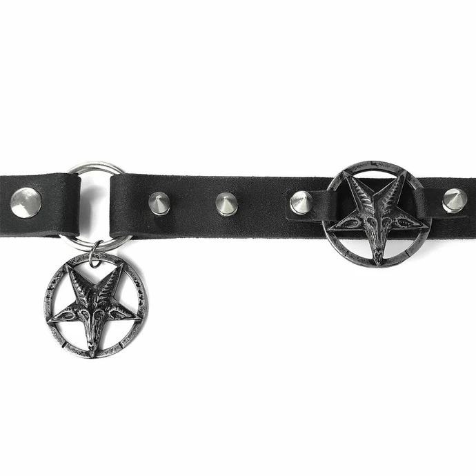 Collar Triple Baphomet Cult Boot Strap 4 Collar Triple Baphomet Cult Boot Strap - Image 4