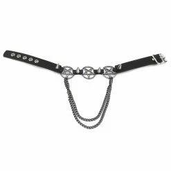Collar Around The Neck (shoe Harness) Triple Chain Pentagram Boot Strap -women Shoes Shop LSF3 18 c