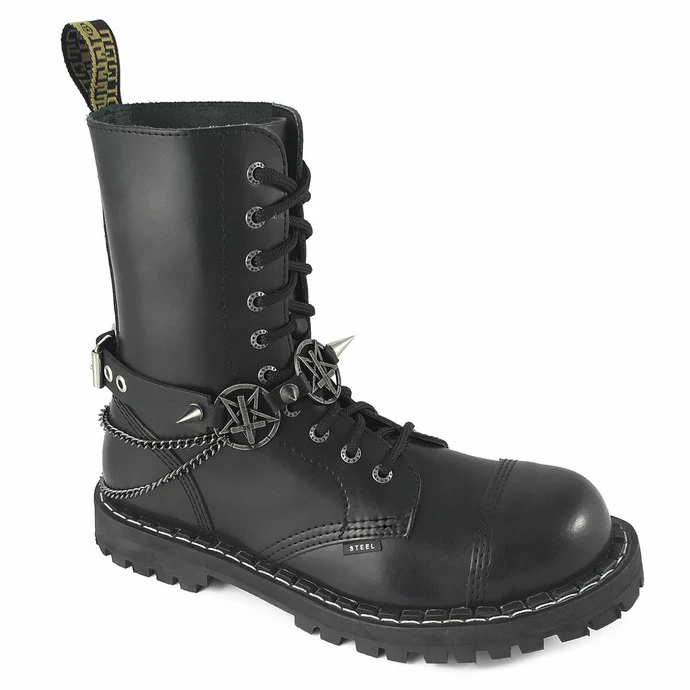 Collar Around The Neck (shoe Harness) Triple Chain Inverted Cross Boot Strap 2 Collar Around The Neck (shoe Harness) Triple Chain Inverted Cross Boot Strap - Image 2