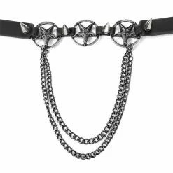 Collar Around The Neck (shoe Harness) Triple Chain Baphomet Boot Strap -women Shoes Shop LSF3 20 d