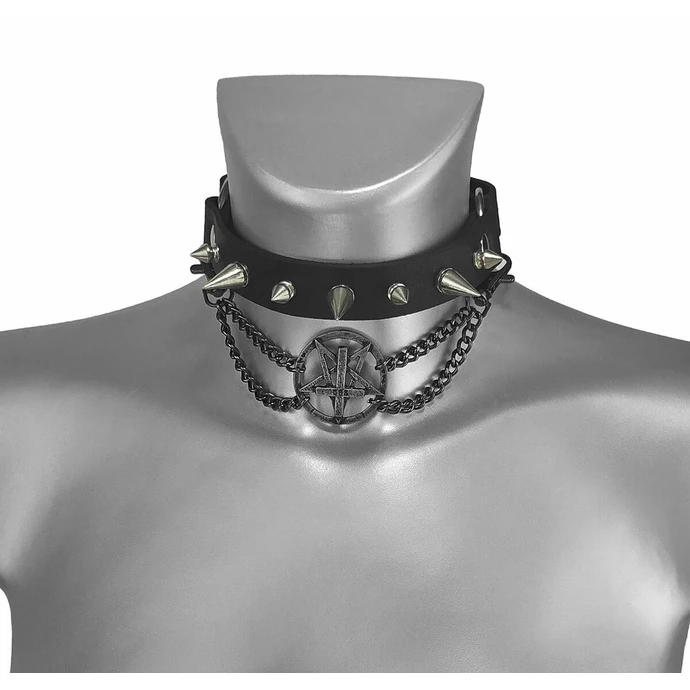 Collar Around The Neck (shoe Harness) THE DEVIL'S KISS INVERTED CROSS 1 Collar Around The Neck (shoe Harness) THE DEVIL'S KISS INVERTED CROSS