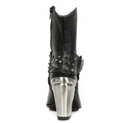 Women's Boots NEW ROCK - BUFALO WILD NEGRO - PITONE NEGRO -women Shoes Shop M.7988 C19 5