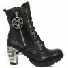 Women's High Boots NEW ROCK - ITALI NEGRO, TRAIL NEGRO TACON ACERO-2