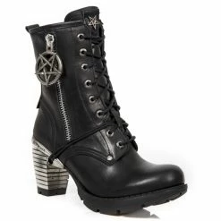 Women's High Boots NEW ROCK - ITALI NEGRO, TRAIL NEGRO TACON ACERO-2 -women Shoes Shop M.TR095 S1 2