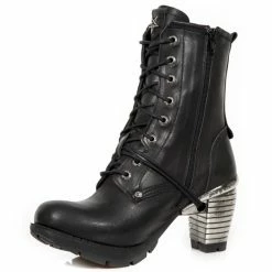 Women's High Boots NEW ROCK - ITALI NEGRO, TRAIL NEGRO TACON ACERO-2 -women Shoes Shop M.TR095 S1 4