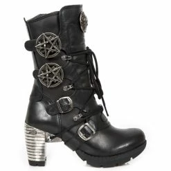Women's Boots NEW ROCK - ITALI NEGRO, NOMADA NEGRO