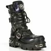 Boots NEW ROCK - ITALI NEGRO, CHAROL STUCO LILA