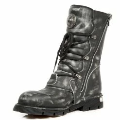 Boots NEW ROCK - VINTAGE RASPADO NEGRO -women Shoes Shop M 1473 S47 4