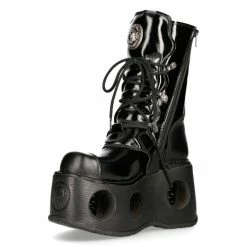 Boots NEW ROCK - CRUST NEGRO -women Shoes Shop M 313 S5 4