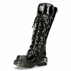 Boots NEW ROCK - CRUST NEGRO -women Shoes Shop M 314 S6 4