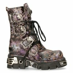 Shoes NEW ROCK - VINTAGE FLOWER LILA -women Shoes Shop M 391 S5 1