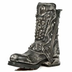 Leather Boots Unisex - NEW ROCK -women Shoes Shop M MR019 S2 4