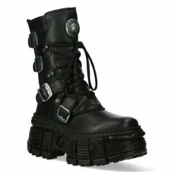 Shoes NEW ROCK - CRUST NEGRO, TANK -women Shoes Shop M WALL373 S5 2