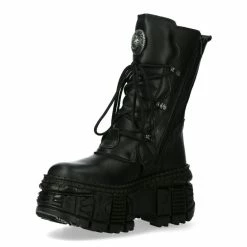 Shoes NEW ROCK - CRUST NEGRO, TANK -women Shoes Shop M WALL373 S5 4