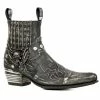 Boots NEW ROCK - VINTAGE RASPADO NEGRO