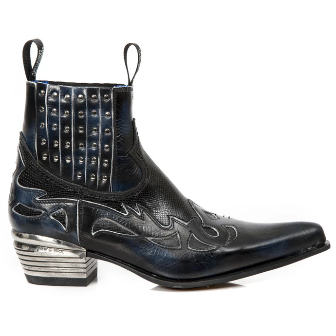 Shoes NEW ROCK - PULIK AZUL HUESO 2 Shoes NEW ROCK - PULIK AZUL HUESO - Image 2