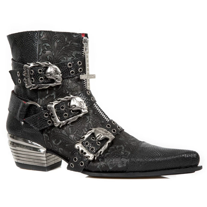 Boots NEW ROCK - PITONE NEGRO 1 Boots NEW ROCK - PITONE NEGRO