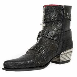 Boots NEW ROCK - PITONE NEGRO 9 Boots NEW ROCK - PITONE NEGRO -women Shoes Shop M WST062 S1 3