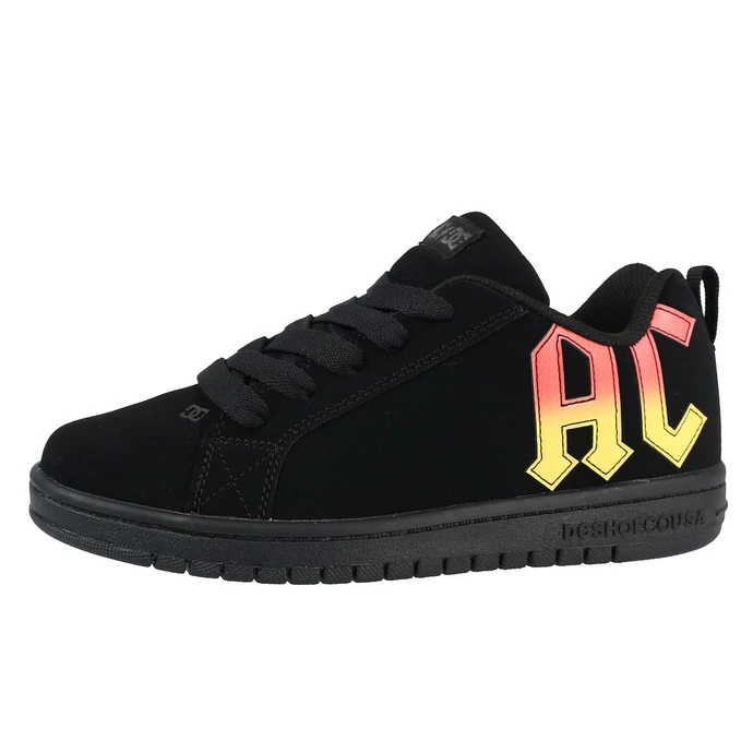 Shoes DC - AC / DC - HIGHWAY TO HELL - BLACK / BLACK / ORANGE 1 Shoes DC - AC / DC - HIGHWAY TO HELL - BLACK / BLACK / ORANGE