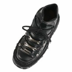 Shoes NEW ROCK - NEGRO TORNILLOS -women Shoes Shop bh013
