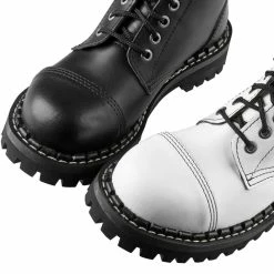 Boots STEADY´S - 10 Eyelets - Black And White -women Shoes Shop black white ste 10 200776 10