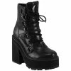 Women's Boots KILLSTAR - Broom Rider Boots - BLACK GLITTER