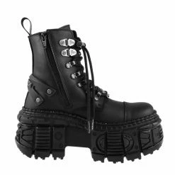 NEW ROCK -ITALI NEGRO, ITALI NEGRO, TANK Boots -women Shoes Shop dws018