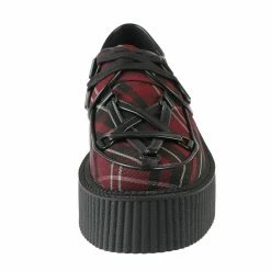 Women's Shoes KILLSTAR - Hexellent Creepers - Blood Tartan -women Shoes Shop hexellent creepers blood tartan004