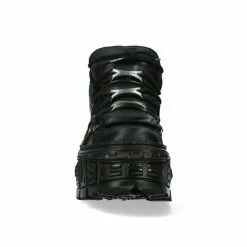 Shoes NEW ROCK - BLACK CRUST, BLACK NAME, TANK -women Shoes Shop m wall106 s15