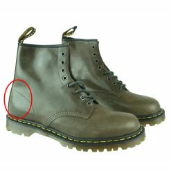 Boots DR. MARTENS - 8 Pinhole - 1460 - Dark Taupe - Orleans - DM23167302 - DAMAGED