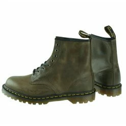 Boots DR. MARTENS - 8 Pinhole - 1460 - Dark Taupe - Orleans - DM23167302 - DAMAGED -women Shoes Shop my013 008
